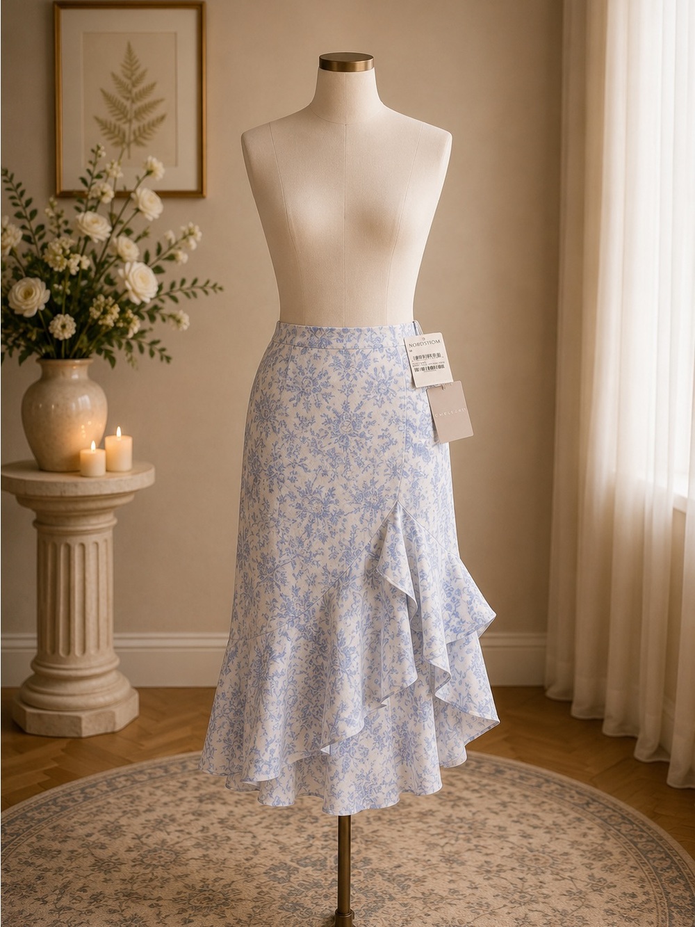 🌸 NWT Chelsea28 Floral Midi Skirt | Nordstrom | Medium